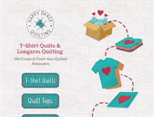 Tablet Screenshot of happydancequilting.com